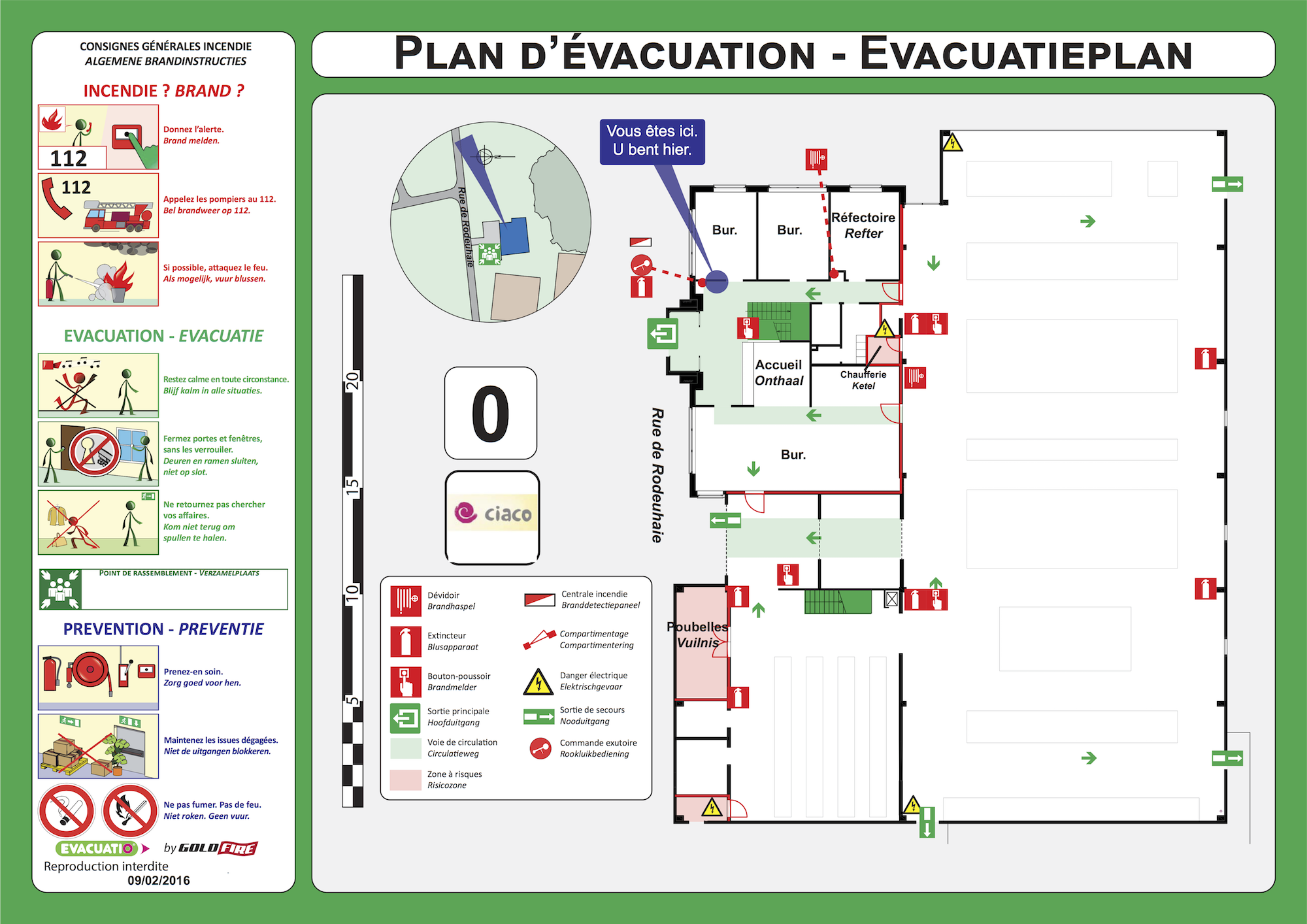 plan evacuation batiment industriel