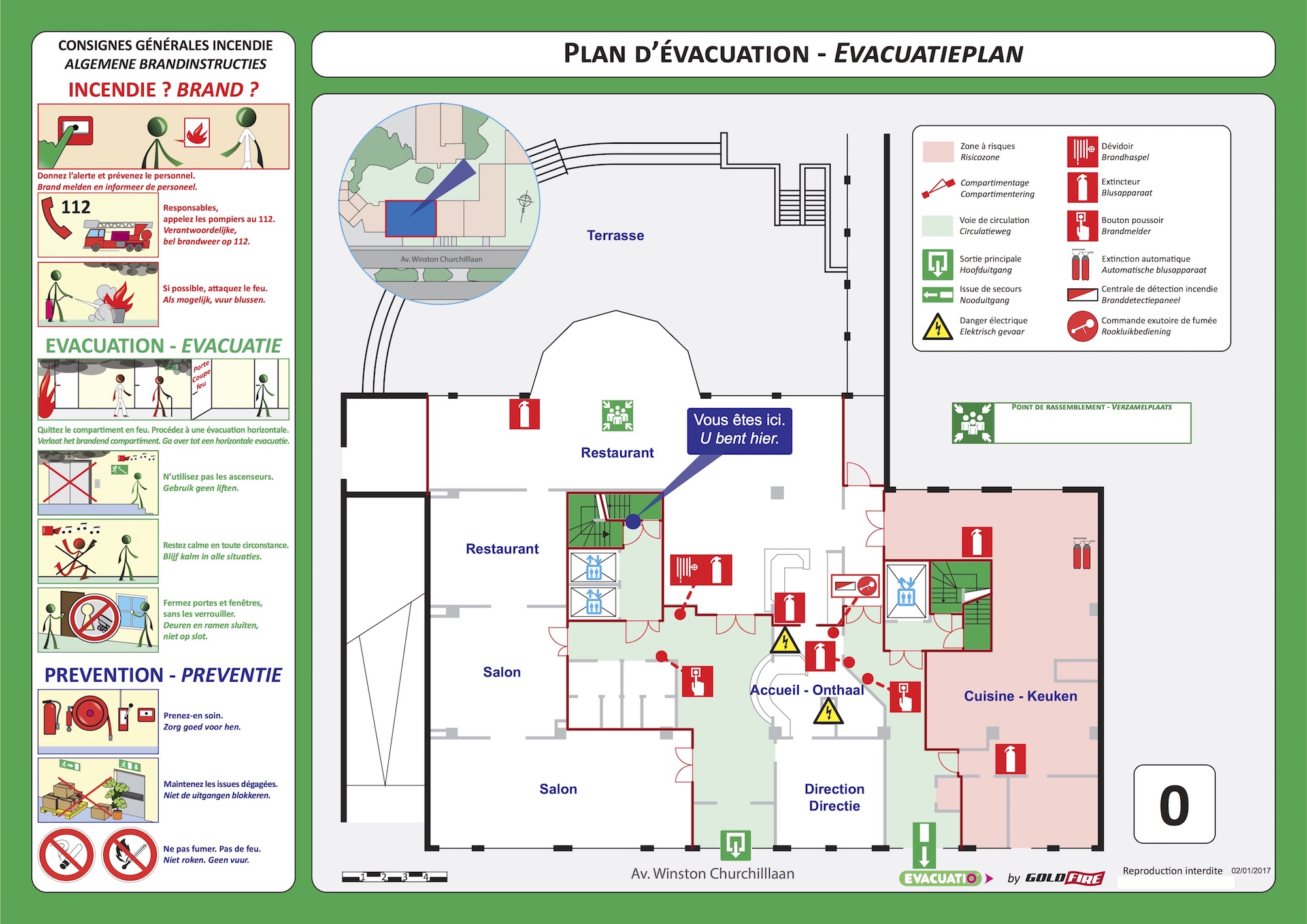 Evacuatieplan Rusthuis